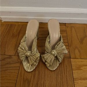 Gold Loeffler Randall Penny Heels